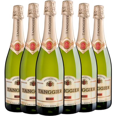 Espumante Tanggier Branco Brut Espanha Blend 750ml - 6 Unidades