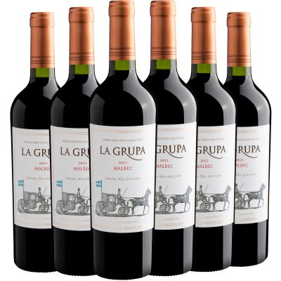 Vinho Fecovita Tinto Seco Argentina La Grupa Gran Selección Malbec 750ml - 6 Unidades