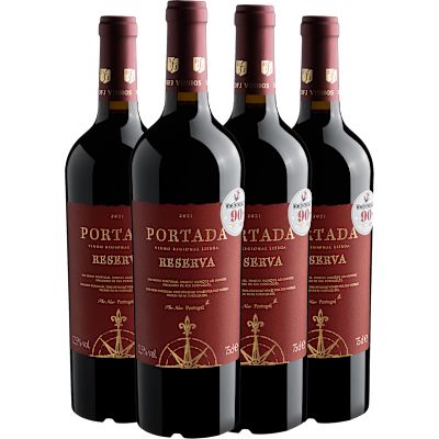 Vinho Dfj Vinhos Tinto Seco Portugal Portada Reserva Blend 750ml - 4 Unidades
