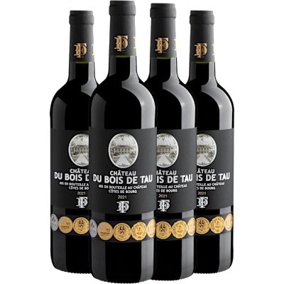 Vinho Faure Estate Tinto Seco França Château Du Bois de Tau Cabernet Sauvignon, Merlot 750ml - 4 Unidades