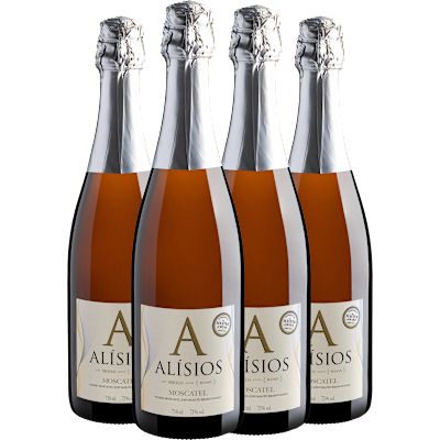 Espumante Miolo Branco Moscatel Brasil Alísios Moscato 750ml - 4 Unidades