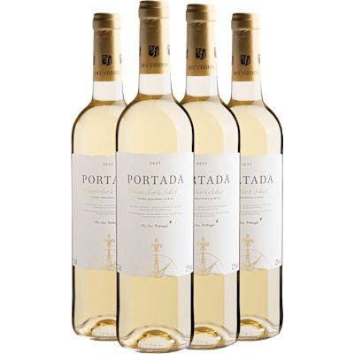 Vinho Dfj Vinhos Branco Seco Portugal Portada Winemaker Selection Blend 750ml - 4 Unidades