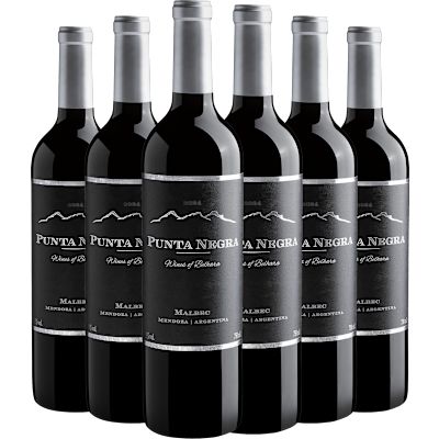 Vinho Belhara Tinto Seco Argentina Punta Negra Malbec 750ml - 6 Unidades