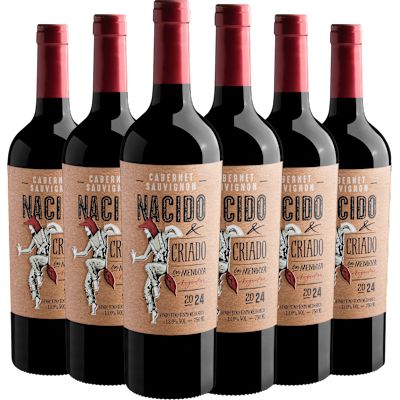 Vinho Fecovita Tinto Seco Argentina Nacido Y Criado Cabernet Sauvignon 750ml - 6 Unidades