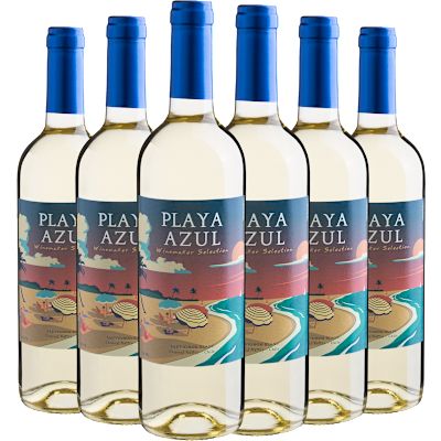 Vinho Bodegas Y Viñedos de Aguirre Branco Seco Chile Playa Azul Sauvignon Blanc 750ml - 6 Unidades