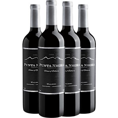 Vinho Belhara Tinto Seco Argentina Punta Negra Malbec 750ml - 4 Unidades