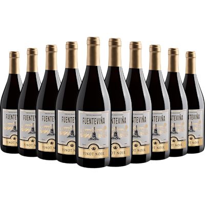 Vinho Bodegas López Morenas Tinto Seco Espanha Fuenteviña Pinot Noir 750ml - 10 Unidades