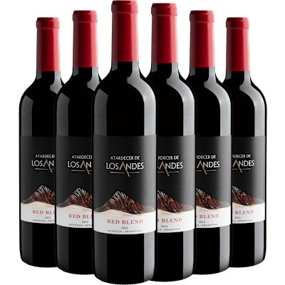 Vinho Fecovita Tinto Seco Argentina Atardecer de Los Andes Red Blend 750ml - 6 Unidades