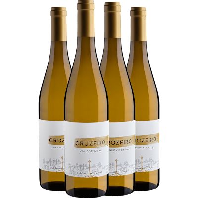 Vinho Manuel da Costa Carvalho Lima & Filhos Branco Seco Portugal Cruzeiro Vinho Verde D.o.c Arinto, Trajadura 750ml - 4 Unidades