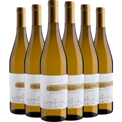Vinho Manuel da Costa Carvalho Lima & Filhos Branco Seco Portugal Cruzeiro Vinho Verde D.o.c Arinto, Trajadura 750ml - 6 Unidades