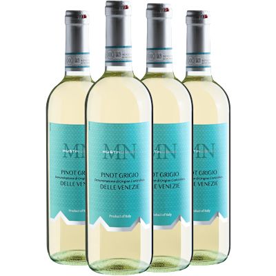 Vinho Deangeli Musti Nobilis Branco Seco Itália Musti Nobilis Pinot Grigio 750ml - 4 Unidades