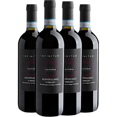 Vinho Deangeli Musti Nobilis Tinto Seco Itália Infinitum D.o.c Montepulciano 750ml - 4 Unidades
