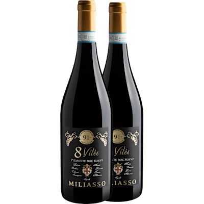 Vinho Dezzani Tinto Seco Itália Miliasso 8 Vites Blend 750ml - 2 Unidades