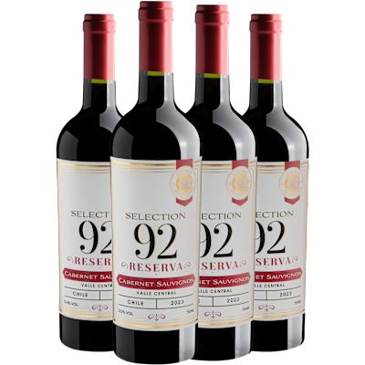 Vinho Ravanal Tinto Seco Chile Selection 92 Reserva Cabernet Sauvignon 750ml - 4 Unidades