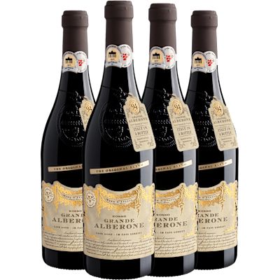 Vinho Provinco Tinto Seco Itália Grande Alberone Blend 750ml - 4 Unidades