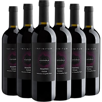 Vinho Deangeli Musti Nobilis Tinto Seco Itália Infinitum Primitivo 750ml - 6 Unidades