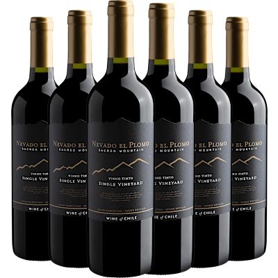 Vinho Bodegas Y Viñedos de Aguirre Tinto Seco Chile Nevado El Plomo Cabernet Sauvignon, Merlot 750ml - 6 Unidades
