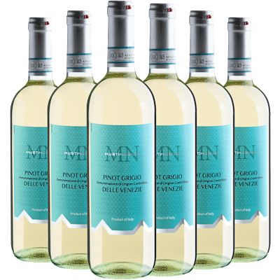 Vinho Deangeli Musti Nobilis Branco Seco Itália Musti Nobilis Pinot Grigio 750ml - 6 Unidades