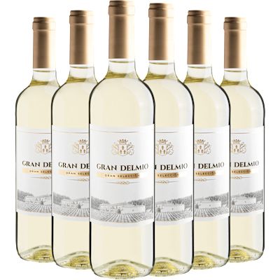 Vinho Bodegas Lozano Branco Seco Espanha Gran Delmio Gran Seleccíon Blend 750ml - 6 Unidades