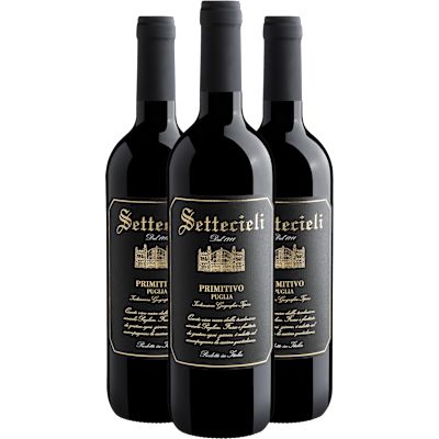 Vinho Castellani Tinto Seco Itália Puglia Primitivo 750ml - 3 Unidades
