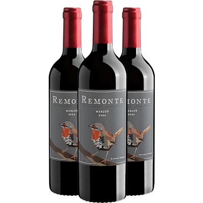 Vinho Bodegas Y Viñedos de Aguirre Tinto Seco Chile Remonte Merlot 750ml - 3 Unidades