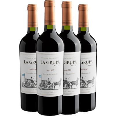 Vinho Fecovita Tinto Seco Argentina La Grupa Gran Selección Malbec 750ml - 4 Unidades