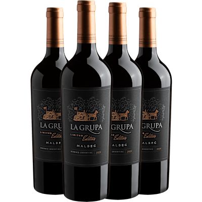 Vinho Fecovita Tinto Seco Argentina La Grupa Limited Edition Malbec 750ml - 4 Unidades