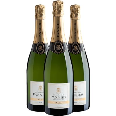 Espumante Ramy Pannier Branco Brut França Champagne Sélection Chardonnay, Pinot Meunier, Pinot Noir 750ml - 3 Unidades