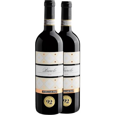 Vinho Terre da Vino Tinto Seco Itália Barolo D.o.c.g Nebbiolo 2021 750ml - 2 Unidades