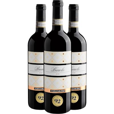 Vinho Terre da Vino Tinto Seco Itália Barolo D.o.c.g Nebbiolo 2021 750ml - 3 Unidades