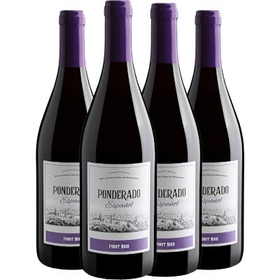 Vinho Bodegas López Morenas Tinto Seco Espanha Ponderado Pinot Noir 750ml - 4 Unidades