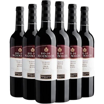 Vinho Casa Ermelinda Freitas Tinto Seco Portugal Rio de Moinhos Castelão 750ml - 6 Unidades