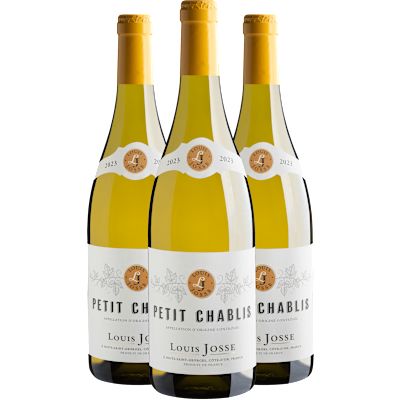 Vinho Louis Josse Branco Seco França Petit Chablis Chardonnay 750ml - 3 Unidades
