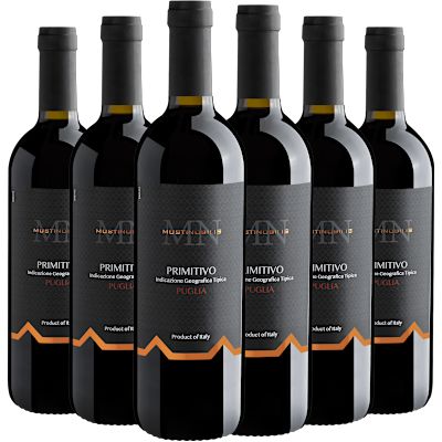 Vinho Deangeli Musti Nobilis Tinto Seco Itália Musti Nobilis Primitivo 750ml - 6 Unidades