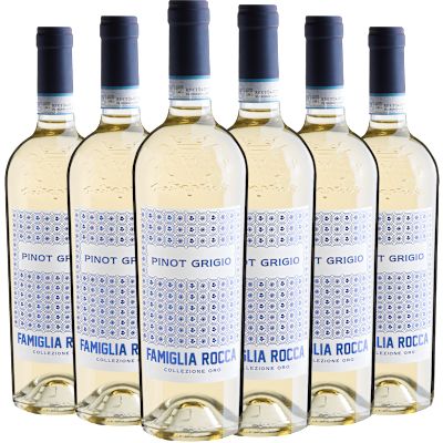Vinho Famiglia Rocca Branco Seco Itália Collezione Oro Pinot Grigio 750ml - 6 Unidades