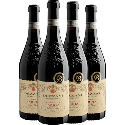 Vinho Dezzani Tinto Seco Itália Tradizione San Carlo Barolo D.o.c.g Nebbiolo 750ml - 4 Unidades