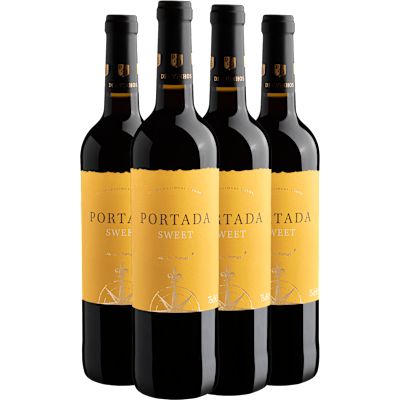 Vinho Dfj Vinhos Tinto Suave Portugal Portada Sweet Blend 750ml - 4 Unidades