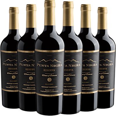 Vinho Belhara Tinto Seco Argentina Punta Negra Reserva Malbec 750ml - 6 Unidades