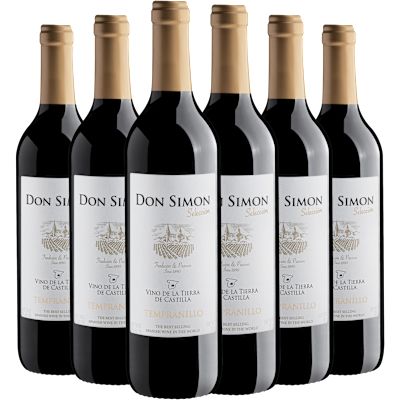 Vinho García Carrión Tinto Seco Espanha Don Simon Seleccion Tempranillo 750ml - 6 Unidades