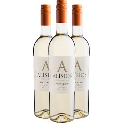 Vinho Miolo Branco Seco Brasil Alísios Pinot Grigio 750ml - 3 Unidades