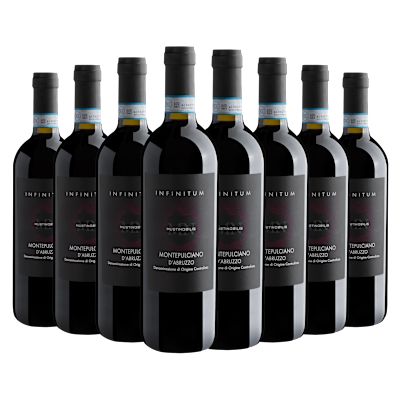 Vinho Deangeli Musti Nobilis Tinto Seco Itália Infinitum D.o.c Montepulciano 750ml - 8 Unidades