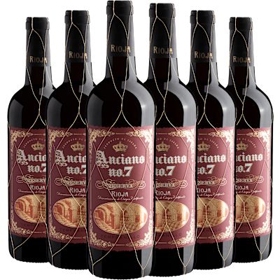 Vinho Anciano Wine Tinto Seco Espanha Reserva Tempranillo 750ml - 6 Unidades