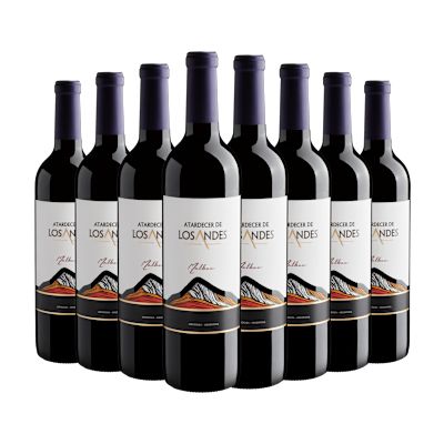 Vinho Fecovita Tinto Seco Argentina Atardecer de Los Andes Malbec 750ml - 8 Unidades