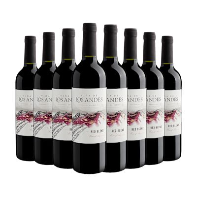 Vinho Fecovita Tinto Seco Argentina Las Colinas de Los Andes Red Blend 750ml - 8 Unidades