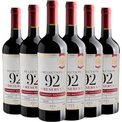 Vinho Ravanal Tinto Seco Chile Selection 92 Reserva Cabernet Sauvignon 750ml - 6 Unidades