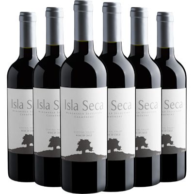 Vinho Bodegas Y Viñedos de Aguirre Tinto Seco Chile Isla Seca Winemaker Selection Carménère 750ml - 6 Unidades