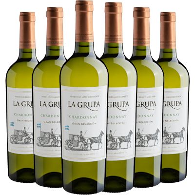 Vinho Fecovita Branco Seco Argentina La Grupa Gran Selección Chardonnay 750ml - 6 Unidades