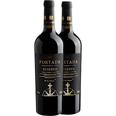Vinho Dfj Vinhos Tinto Seco Portugal Portada Reserva Black Cabernet Sauvignon, Syrah 750ml - 2 Unidades