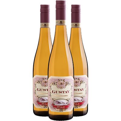 Vinho Moselland Branco Seco Alemanha Gustav Riesling 750ml - 3 Unidades