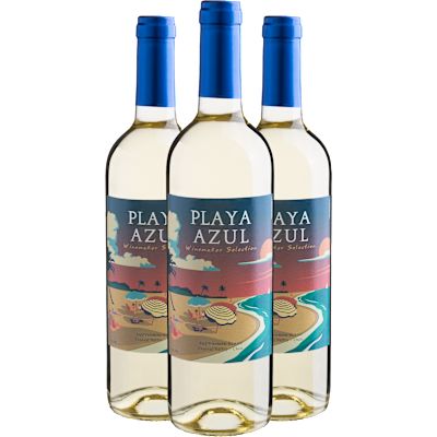 Vinho Bodegas Y Viñedos de Aguirre Branco Seco Chile Playa Azul Sauvignon Blanc 750ml - 3 Unidades